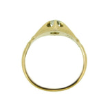14k Yellow Gold Victorian .15ct Genuine Natural Diamond Ring (#J4771)