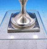 Early Sterling Silver Milk Pitcher / Syrup Pitcher Bright-Cut Beaded (#3828)