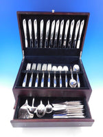 Silver Rhythm by International Sterling Silver Flatware Set 12 Service 78 pcs