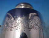 Japanese .950 Silver Vase with Gold Flower Engraved Leaves 9 3/4" Tall (#5583)