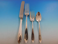 Buckingham Narrow by Shreve Sterling Silver Flatware Set Service 35 Pieces