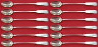 Old English Tipt By Gorham Sterling Silver Iced Tea Spoon Set 12 pcs 7 3/8"
