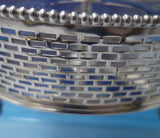 Beaded by Deane and Co London Bridge English Silverplate Cruet Set Holder #5961