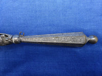 Silvered Bronze Tussie Mussie Posey Posy Holder w/ Grape Leaf and Vine (#J1285)