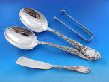 Chrysanthemum Tiffany Sterling Silver Flatware Set Service 246 pcs Fitted Chest