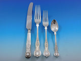 Queens by Charles Boyton Sterling Silver Flatware Set Dinner Service 84 Pieces