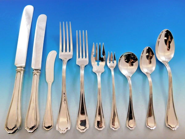 Hepplewhite by Reed & Barton Sterling Silver Flatware Set Service 129 Pc Dinner