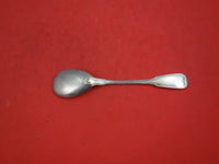 Fiddle Thread 800 German Silver Ice Cream Spoon w/Crest 5 3/4"