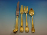 Castilian by Tiffany and Co. Sterling Silver Flatware Service Set 6 Vermeil