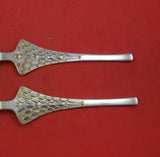 Christmas by A. Michelsen Sterling Silver Fork and Spoon Set 2pc 1965 Tree