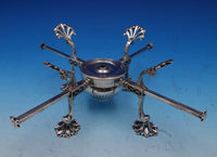 William Plummer English Georgian Sterling Silver Warming Stand w/ Burner (#8009)