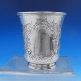 William Gale and Son Coin Silver Baby Cup Chased Repoussed Flowers (#8881)