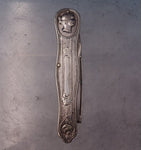 Medallion by Unknown Sterling Silver Pocket Knife w/Nut Pick Fruit Knife (#7237)