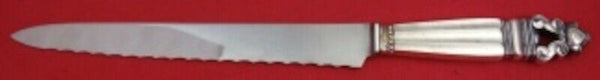 Acorn by Georg Jensen Sterling Silver Bread Knife Pointed 11 1/4" Heirloom