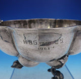 Augsburg German Sterling Silver Bowl with Dolphin Feet and Handles (#4052)