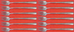 Rambler Rose by Towle Sterling Silver Cocktail Fork Set 12 pieces 5 1/2"