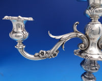 Francis I by Reed and Barton Sterling Silver Candelabra Pair #570A Bobeche #8516