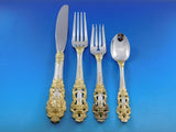 Golden Crown Baroque by Gorham Sterling Silver Flatware Set 53 pieces Dinner