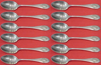 Mount Vernon by Lunt Sterling Silver Teaspoon Set of 12 pcs 5 3/4"