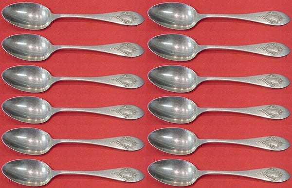 Mount Vernon by Lunt Sterling Silver Teaspoon Set of 12 pcs 5 3/4"