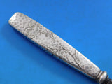 Lap Over Edge Acid Etched by Tiffany Sterling Silver Button Hook Flowers 8 1/2"