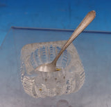 Lady Hilton by Westmorland Crystal Salt Dip with Sterling Silver Spoon (#8822)