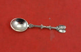 Dutch .833 Silver Salt Spoon Master Missing Ceramic Shoes 3" Vintage