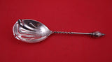 Number 389 by Gorham Sterling Silver Berry Spoon Fluted BC bowl 8 7/8"