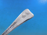 Lap Over Edge Acid Etched by Tiffany Sterling Fish Server Butterflies 12 7/8"