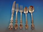 Melrose by Gorham Sterling Silver Flatware Set For 6 Service 30 Pieces