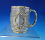William Hunt Victorian English Sterling Silver Baby Cup Partial Gilt Beads #6276