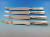 Saint Dunstan by Tiffany & Co. Sterling Steak Knife Set 4pc Texas Sized Custom