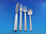 Bernadotte by Georg Jensen Sterling Silver Flatware Set 8 Service 54 pcs Dinner