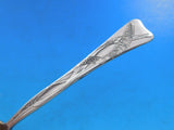 Lap Over Edge Acid Etched Tiffany Sterling Ice Cream Fork GW Buffalo Grass