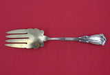 Iris by Durgin-Gorham Sterling Silver Cold Meat Fork Gold Washed 9 1/4" Serving