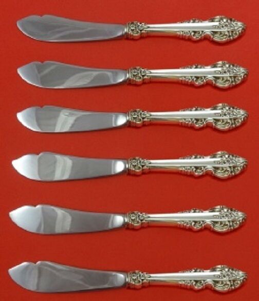 El Greco by Reed and Barton Sterling Silver Trout Knife Set 6pc Custom Made