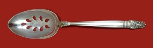 Norse by International Sterling Silver Serving Spoon Pierced 9-Hole Custom