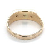 14k Gold Men's Genuine Natural Diamond Ring Hand Engraved Size 10. 75 (#J6537)