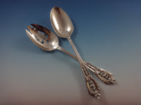 Rose Point by Wallace Sterling Silver Flatware Set For 8 Service 57 Pieces