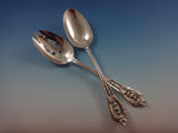 Rose Point by Wallace Sterling Silver Flatware Set For 8 Service 57 Pieces