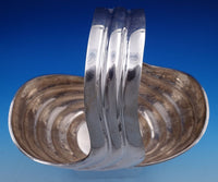 .900 Silver Basket Mid-Century Modern 10" x 6" x 9 3/4" 27.5 ozt. (#7899)