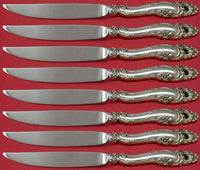 Decor by Gorham Sterling Silver Steak Knife Set 8pc Not Serrated Custom