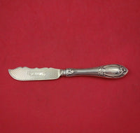 Coin Silver Master Butter Hollow Handle AS Engine Turned Blade Dated 1867 7"