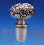 Chrysanthemum by Shiebler Sterling Silver Liquor Bottle #2319 8 1/4" (#8118)