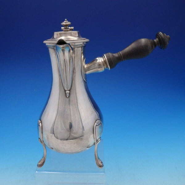 French Sterling Silver Coffee Pot with Wood Handle, Paris c.1781-1789 (#4301)