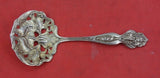 Pattern Unknown by Shiebler Sterling Nut Spoon GW pierced w/ iris 4 3/4"