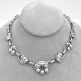 Sterling Kalo Cherries Necklace Handwrought Jewelry by Bjarne Axness (#J6844)
