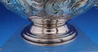 Elkington English Victorian Sterling Silver Tea Pot 3-D Finial Chased (#8437)