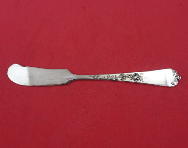 Sterling Rose by Wallace Sterling Silver Butter Spreader Flat Handle 6" Heirloom