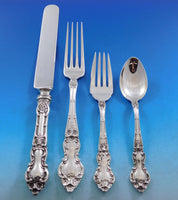 Meadow Rose by Wallace Sterling Silver Flatware Set for 12 Service 212 pieces